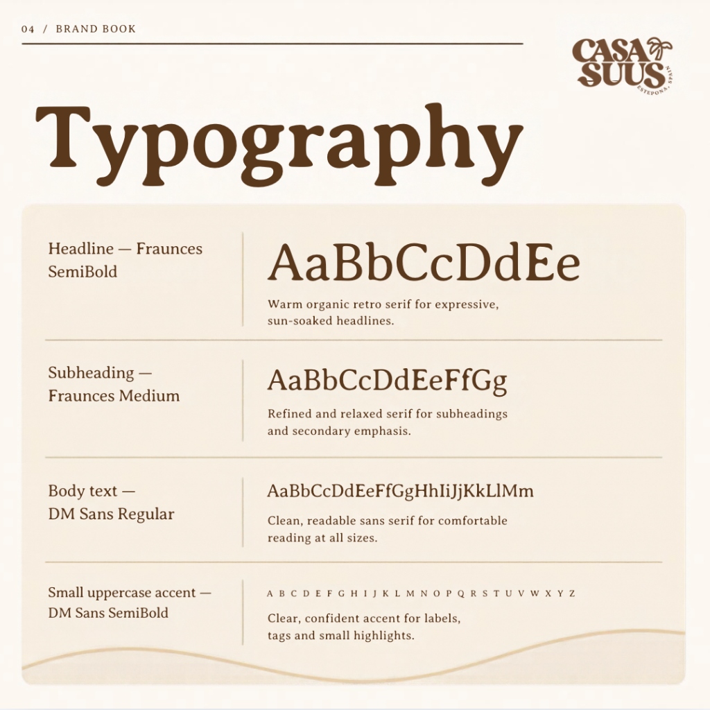 Casa Suus Typography Specimen