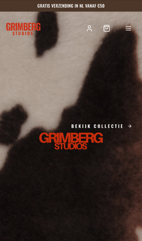 Grimberg Studios mobile responsive view
